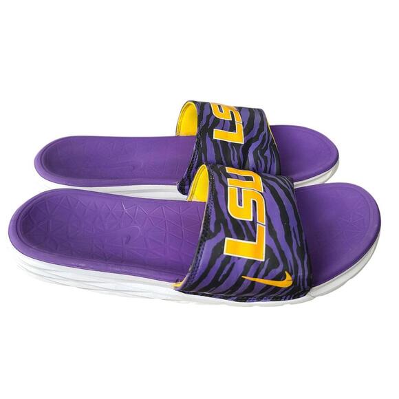 Nike LSU Slides - Stylish Comfort Size 10 - Picture 5 of 7